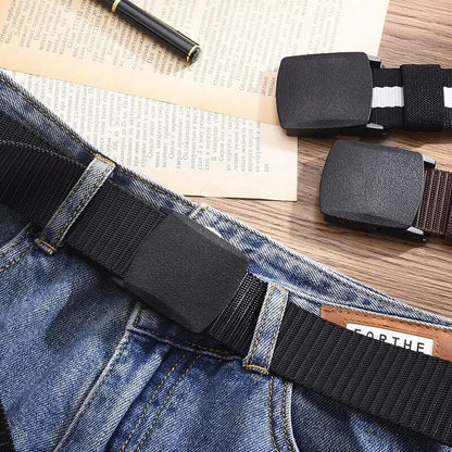 Men's Belt Canvas Automatic Buckle Belt Outdoor Multifunctional Tactical Nylon Belts Hunting Belt Accessories